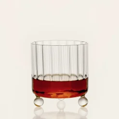 Set of 2 High Spirits Clear Lowball Glasses