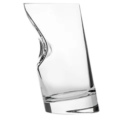 Set of 6 Ice Stopper Crystal Whisky Glasses by Angelo Mangiarotti