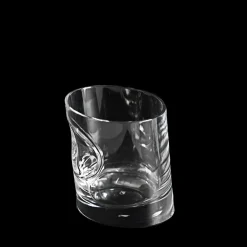 Set of 6 Ice Stopper Crystal Water Glasses by Angelo Mangiarotti