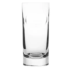 Set of 6 Ice Stopper Tall Crystal Whisky Glasses by Angelo Mangiarotti