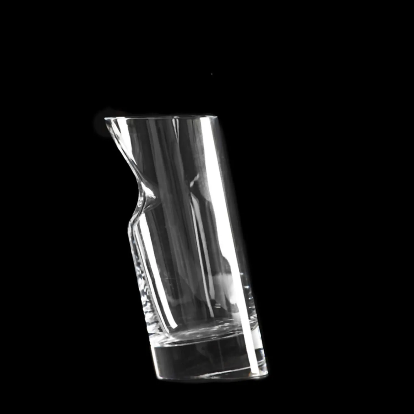 Set of 6 Ice Stopper Tall Crystal Whisky Glasses by Angelo Mangiarotti