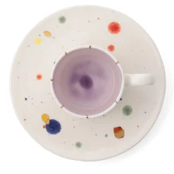 Set Of 2 Islamorada Straight Coffee Cups And Saucers