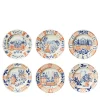 Set of 6 Italian Views dessert plates