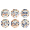 Set of 6 Italian Views dinner plates