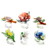 Set of 6 Jardin Fleuri Colored Glass Napkin Rings