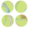 Set of 8 Light Flux Coated Coasters in Green