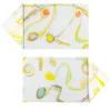 Set of 2 Light Flux Placemats and napkins in white