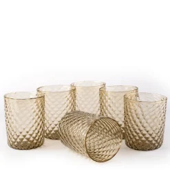 Set of 6 Light-Amber Balloton Glasses