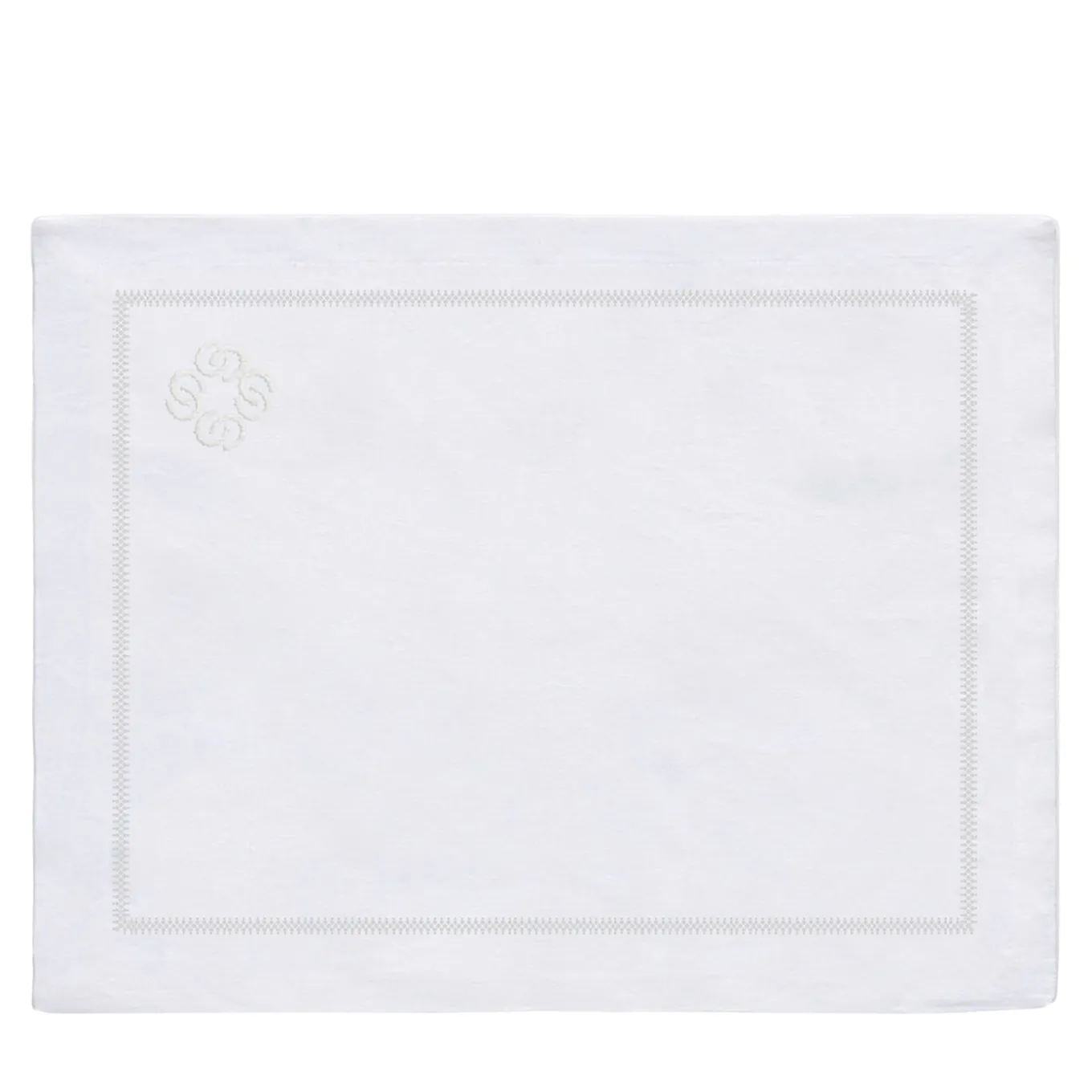 Set of 2 Luci d'Artista White Linen Placemats
