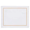 Set of 2 Luci d'Artista White & Orange Linen Placemats