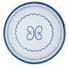 Set of 4 Luminaria Light Blue Ceramic Soup Plates