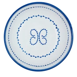 Set of 4 Luminaria Light Blue Ceramic Soup Plates