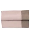 Set of 4 Luxury Bicolor Silver Pink-Taupe Linen Napkins