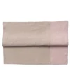 Set of 4 Luxury Bicolor Silver Pink-Beige Linen Napkins