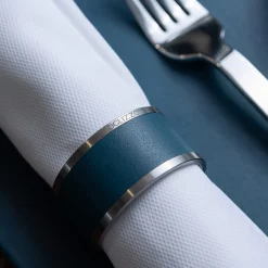 Set of 2 Madeleine Amalfi Blue Napkin Holders