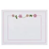 Set of 4 Margherita Pink Embroidered Linen Placemats