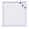 Set of 4 Margherita Viola Embroidered Linen Napkins