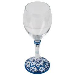 Set of 2 Medium Floral Wine Glasses #3