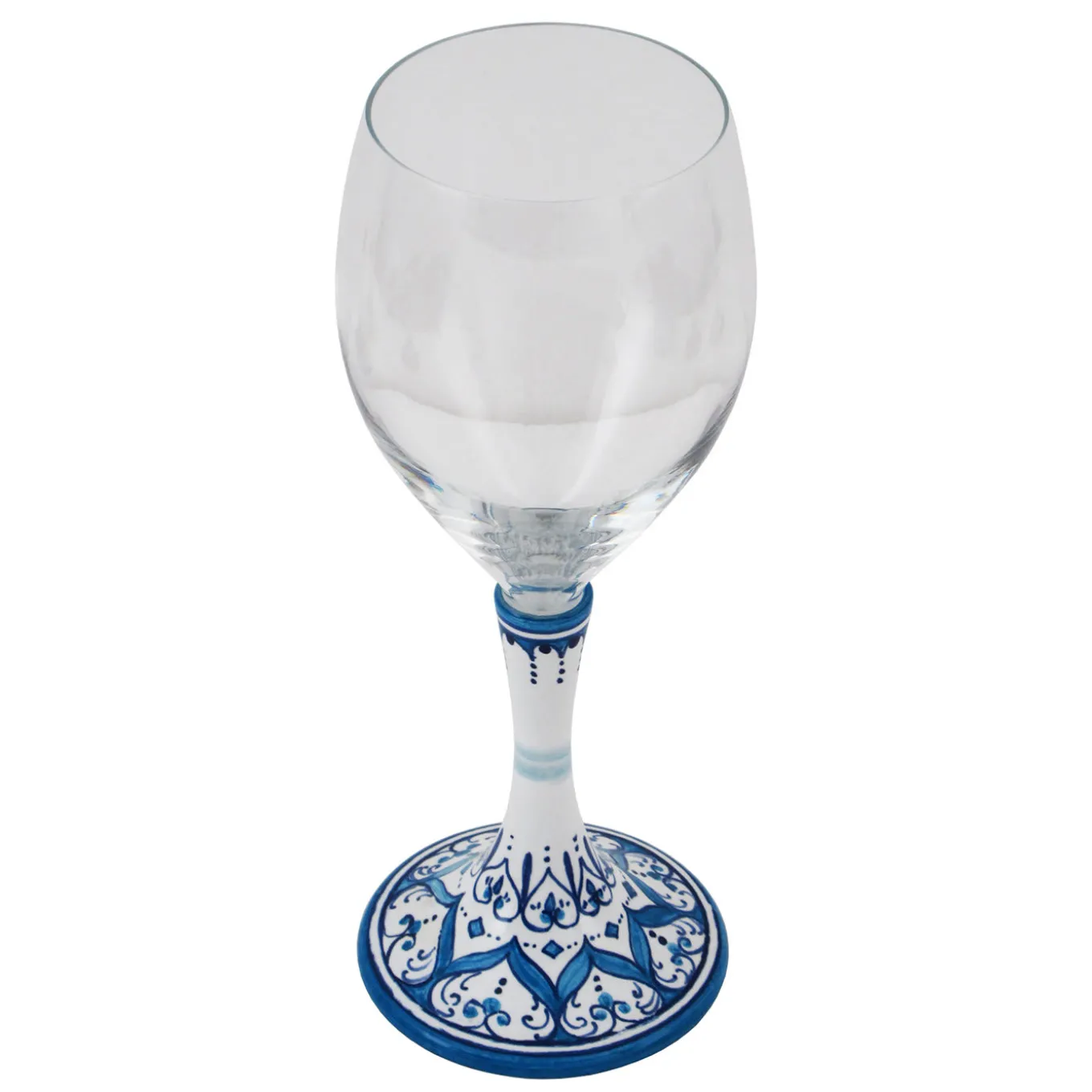 Set of 2 Medium Floral Wine Glasses #3