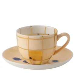Set of 2 Miami Coffee Cups and saucers