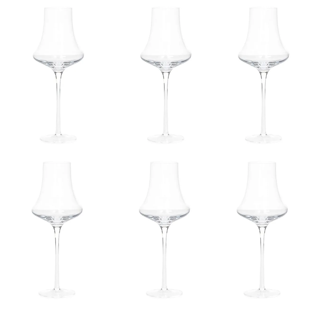Set of 6 Minimes White Wine Goblets