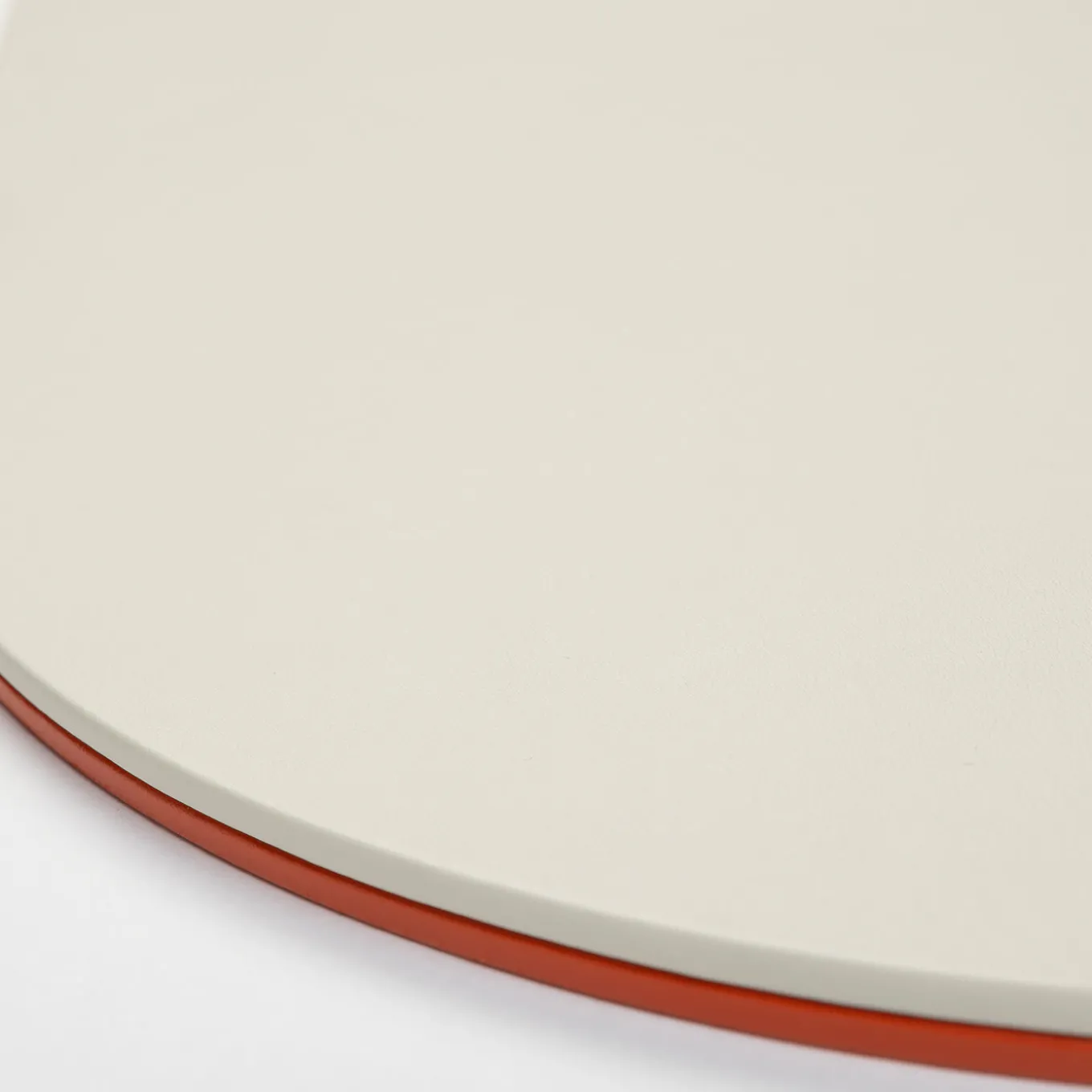 Set of 6 Mondrian Spritz Orange and Luna White Round Coasters