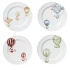 Set of 4 Mongolfiere dinner plates
