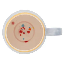 Set of 4 Murrine Gray Chubby Mugs