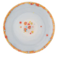 Set Of 2 Murrine Gray Coupe Dinner Plates