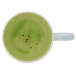 Set of 4 Murrine Green Large Mugs