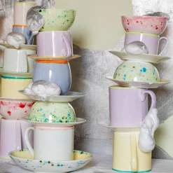 Set of 4 Murrine Lilac Fruit Bowls