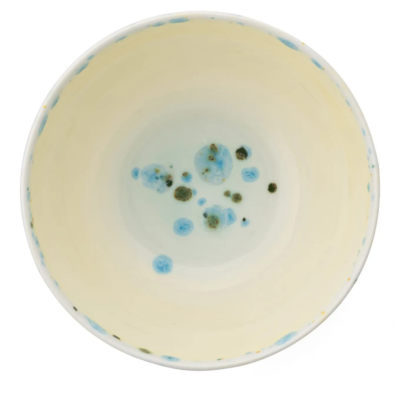 Set of 4 Murrine Yellow Fruit Bowls