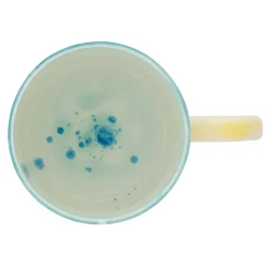 Set of 4 Murrine Yellow Large Mugs