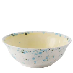 Set of 4 Murrine Yellow Small Salad Serving Bowls