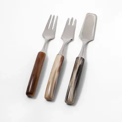 Set of 3 Natural Dessert Cutlery