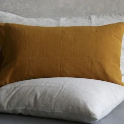 Set of 2 Natural Linen Pillowcases