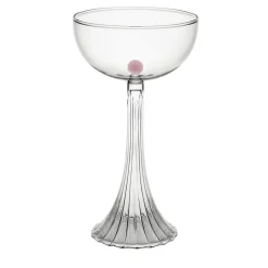 Set of 2 Nereida Pink Coupe Glasses