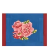Set Of 4 Nina Rose Blue Placemats