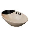 Set of 2 Oblique Bowls with Kiasmo Square Pattern