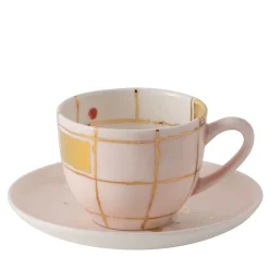 Set of 2 Palm Beach Coffee Cups And Saucers