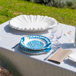 Set Of 2 Pampelonne Macultato Ceramic Soup Plates