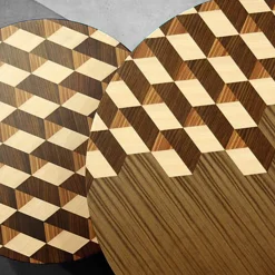 Set of 2 Paradosso Tea Table and Coffee Table