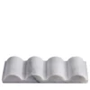 Set of 6 Parati White Carrara Marble Cutlery Rest