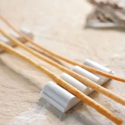 Set of 6 Parati White Carrara Marble Cutlery Rest