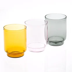 Set Of 4 Pink Dolce Vita Water Glasses