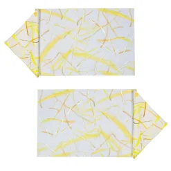 Set of 2 placemats and 2 yellow Roman breeze napkins