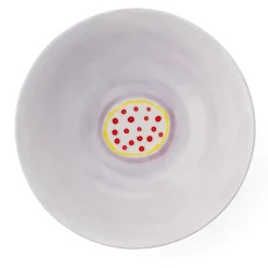 Set Of 2 Plum Small Salad Serving Bowls