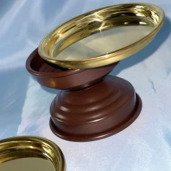 Set of 2 Polished Brass Coasters