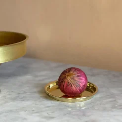 Set of 2 Polished Brass Coasters