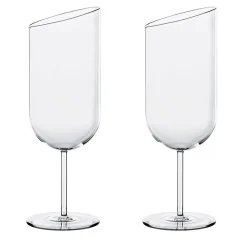 Set of 2 Pop Slant Cut Cocktail Glasses